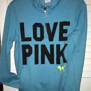 pink sweatshirt